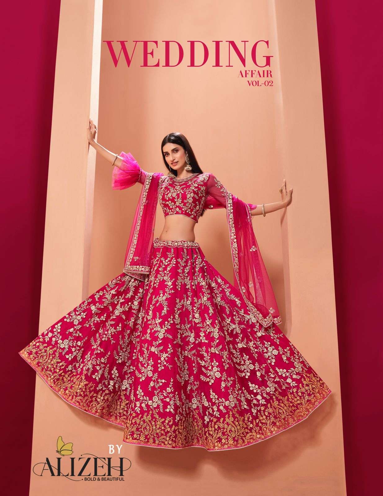 ALIZEH WEDDING AFFAIR VOL 2 NET FESTIVE LOOK LEHENGA CATALOG