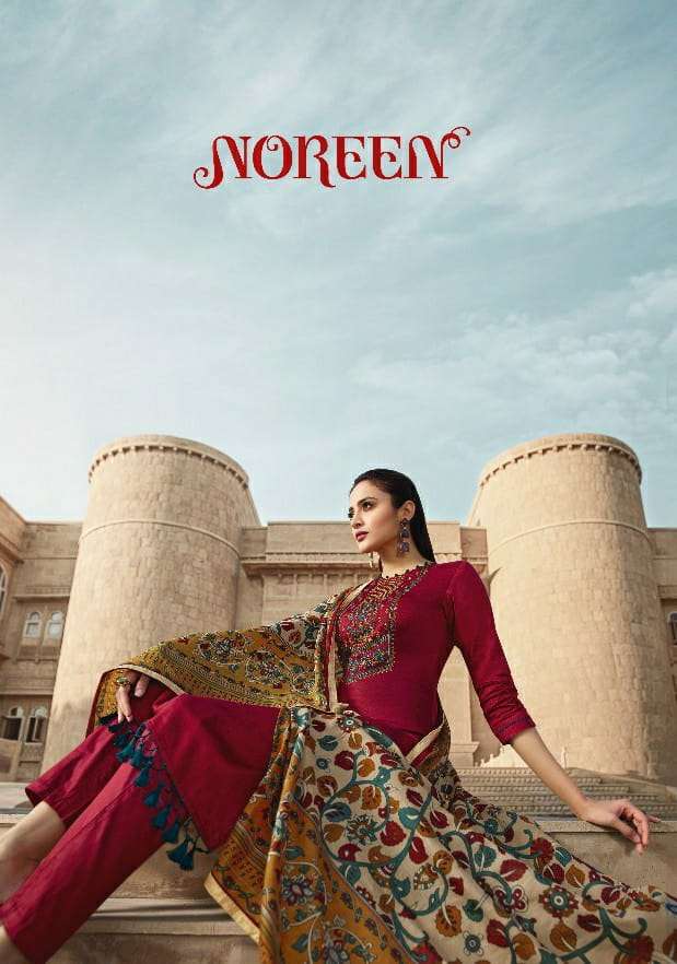 LT NOREEN COTTON AUTHENTIC FABRIC TOP BOTTOM WITH DUPATTA CATALOG