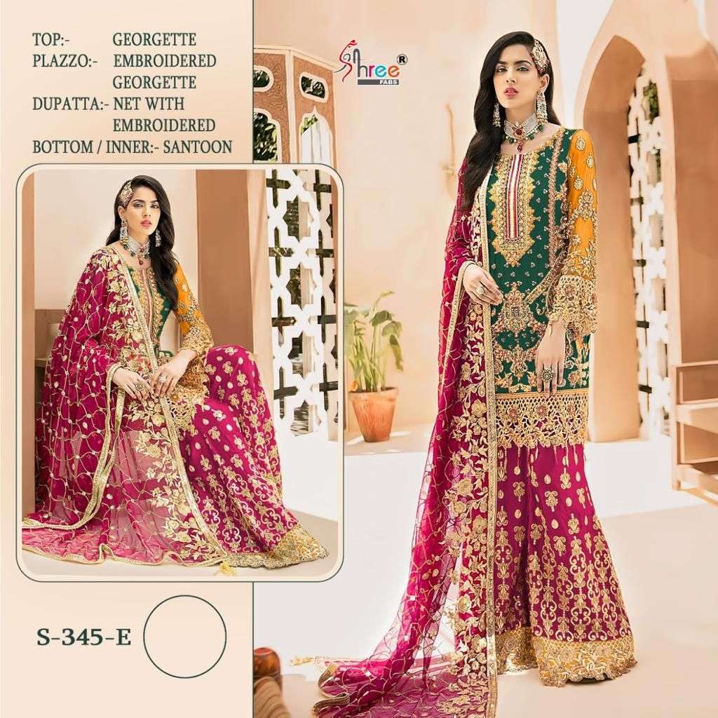 SHREE FAB S 345 E SALWAR KAMEEZ FANCY SINGLES