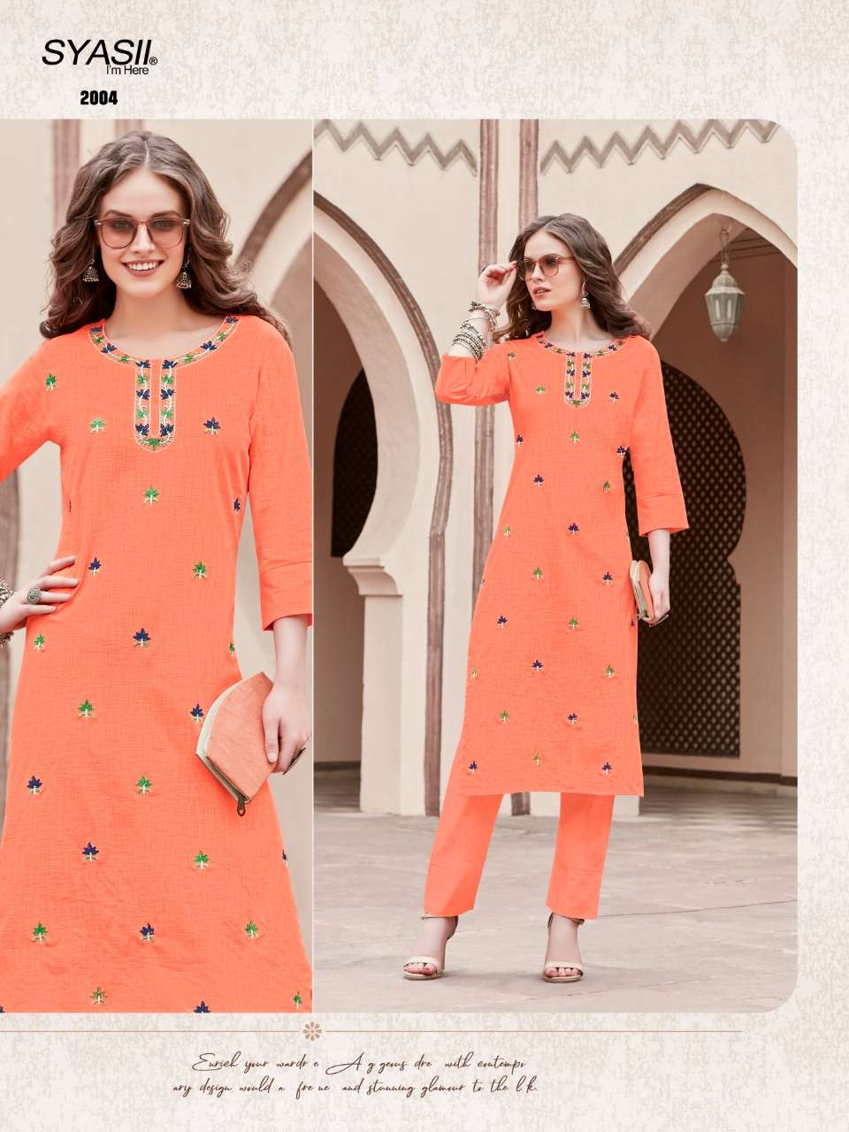 SYASII PURE VOL 2 COTTON GRACEFUL LOOK KURTI WITH BOTTOM CATALOG