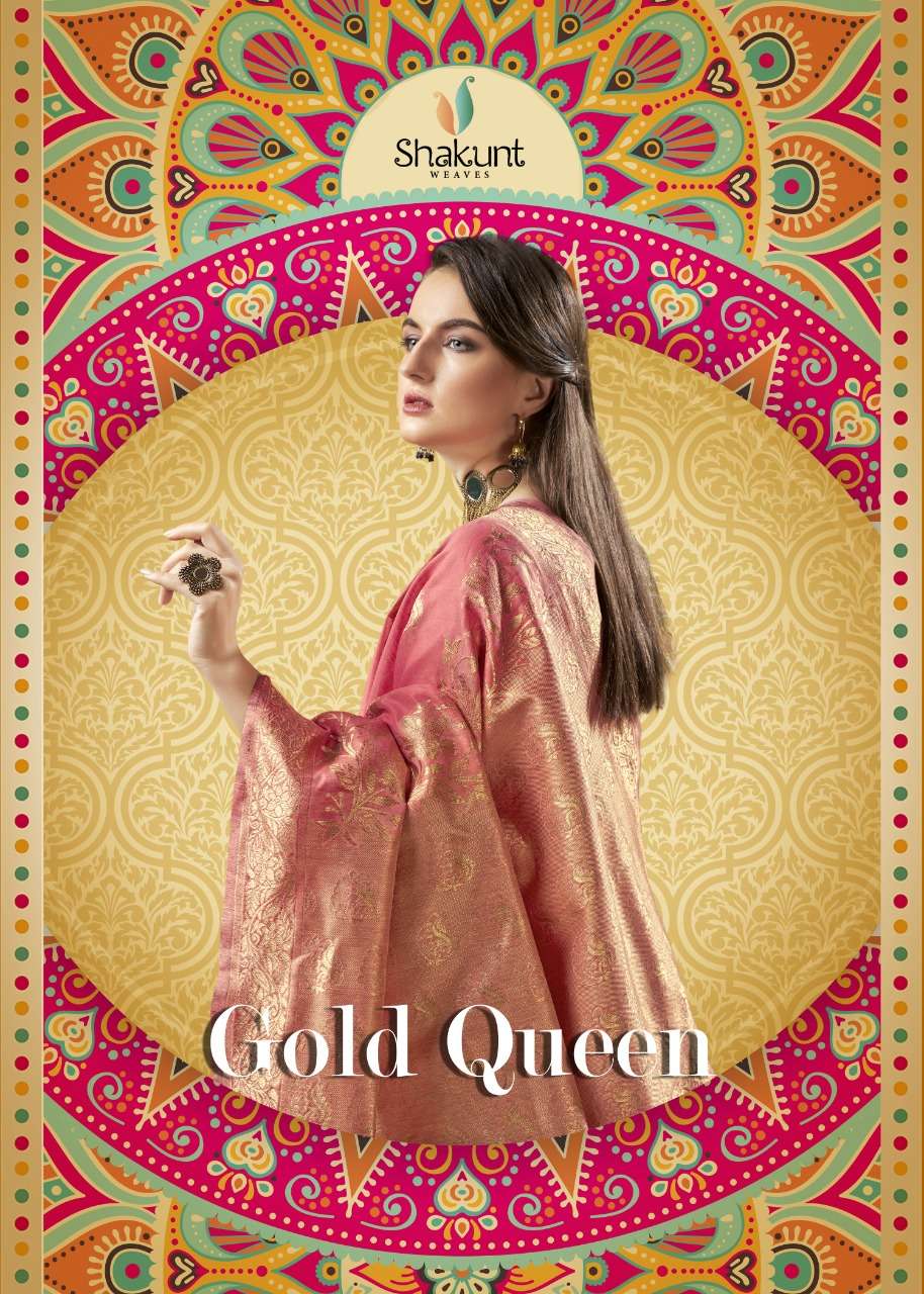 SHAKUNT GOLD QUEEN COTTON REGAL LOOK SAREE CATALOG