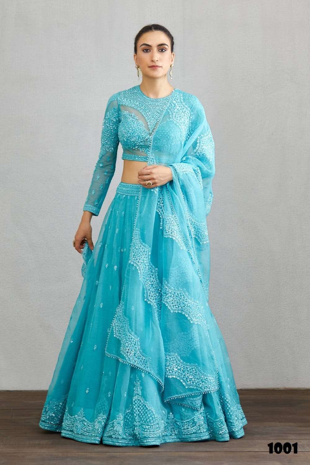 VIRASAT TORANI 1001 1002 ORGANZA ELEGANT LOOK LEHNGHA CATALOG